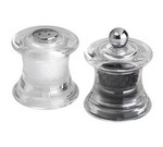 Gessner Product Pepper Mill and Salt Shaker, acrylic Clear