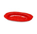 G.E.T. Platter, 21" x 15", oval, Red