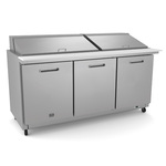 Kelvinator Mega Top Prep Table, 3-Section