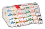 National Checking Co. Plastic Label Dispenser with 7 Rolls