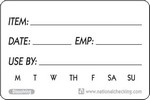 National Checking Co. 2 x 3 Use By Dissolvable Labels