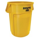 Rubbermaid Round BRUTE® Container, 44 gallon, Yellow