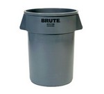 Rubbermaid Round BRUTE&reg; Container, 55 gallon, gray