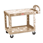 Rubbermaid Utility Cart, 2-shelf, 44 X 26 X 33, Beige