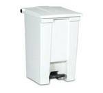 Rubbermaid Step-On Container, 12 Gal., White