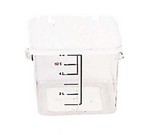 Rubbermaid 6 qt Square Container Only, Clear