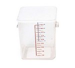 Rubbermaid 18 qt Square Container Only, Clear