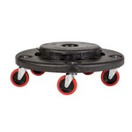 Rubbermaid BRUTE&reg; Quiet Dolly, Black