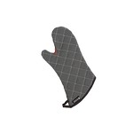 San Jamar Oven Mitt, 15" long, black (1 pair)