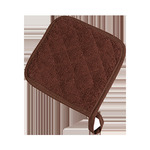 San Jamar Pot Holder, Terry Cloth, Brown