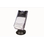 San Jamar Venue&#153; Kolor-Cut&#153; Napkin Dispenser, mini-fold, with stand, 8"L x 13"W x 17-1/4"H, Clear