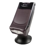 San Jamar Venue&#153; Kolor-Cut&#153; Napkin Dispenser, mini-fold, with stand, 8"L x 13"W x 17-1/4"H, transparent black