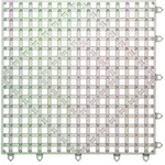 San Jamar Bar Mat, 12" x 12", Clear, Interlocking