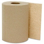 Hard Wound Roll Towels, Kraft, 1-Ply, Natural (6 rolls per case)