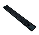 Spill Stop Bar Mat, 3-1/4" x 24", non-slipping, black