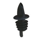 Spill Stop Pourer, plastic, black (1 dozen)