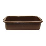 Tablecraft Tote Box, 21-1/4" x 15-3/4" x 5" deep, Brown