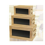 Tablecraft Rustic Risers&#8482; Crate Set with Chalkboard, 3-Piece