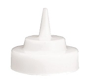 Tablecraft 112C 12 oz. Clear Cone Tip Squeeze Bottle with 38 mm Opening -  12/Pack