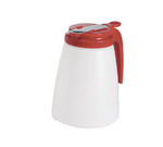 Tablecraft Dispenser 48 oz., Poly, Red Top