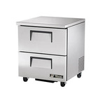 True Undercounter Refrigerator, 1-Section, 2-Drawer