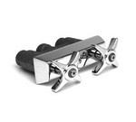 T&S Brass Concealed Mixing Faucet, 4-arm handles