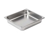 Vollrath Food Pan, Stainless, 1/2 size, 2-1/2" deep