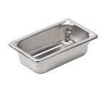 Vollrath Food Pan, Stainless, 1/9 size, 2" deep