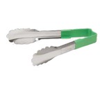 Vollrath Utility Tong, one-piece, 6", Green