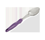 Vollrath Heavy Duty Spoon, perforated, w/ purple handle