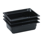 Vollrath Food Pan, Full Size, 4" Deep, Poly, Black