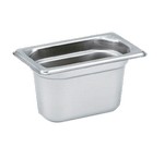 Vollrath Super Pan 3&reg;, Stainless, 1/9 size, 4" deep