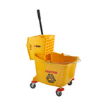 Winco Mop Bucket w/ Wringer, Yellow