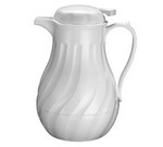 Winco 64 oz Insulated Beverage Server, White